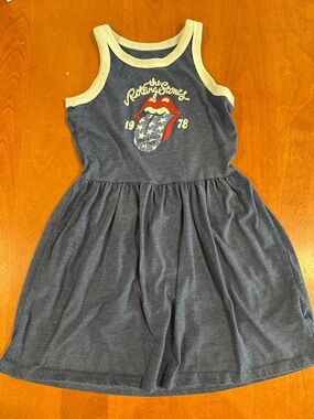Rolling Stones Tank Dress 60% Cotton Girls Size M 7/8
